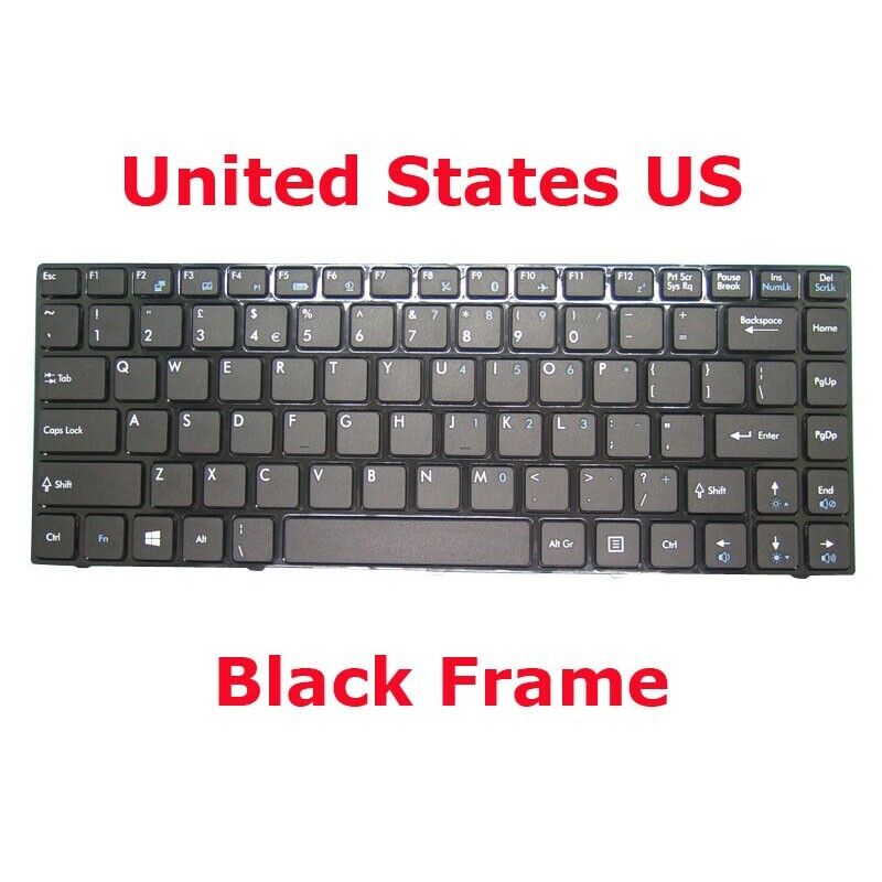 Laptop Keyboard For MSI CR420 CR460 V111822AK1 S1N-2EUS231-SA0 English US