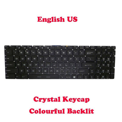Backlit Keyboard For MSI GS70 GS60 GT72 GT62 V143422BK2 S1N-3EUS226-SA0 English