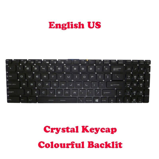 Backlit Keyboard For MSI GS70 GS60 GT72 GT62 V143422BK2 S1N-3EUS226-SA0 English