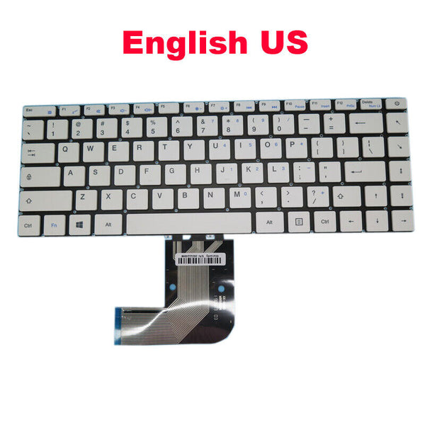 White Keyboard For Teclast F7 PLUS F7S MB3181004 PRIDE-K3892 English NO Backlit