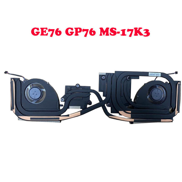 4PIN CPU GPU FAN&Heatsink For MSI GP76 GE76 PABD1A010SHR N451 PABD1A010SHL N452