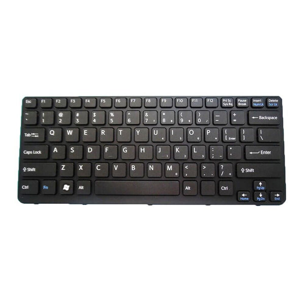 English US Laptop Keyboard For SONY VAIO SVE141 V134046AS2US Black With Frame