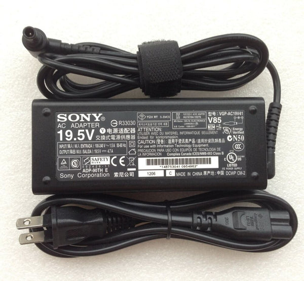 New Original Genuine OEM AC Adapter Cord Charger for Sony VAIO PCG-61813L Laptop