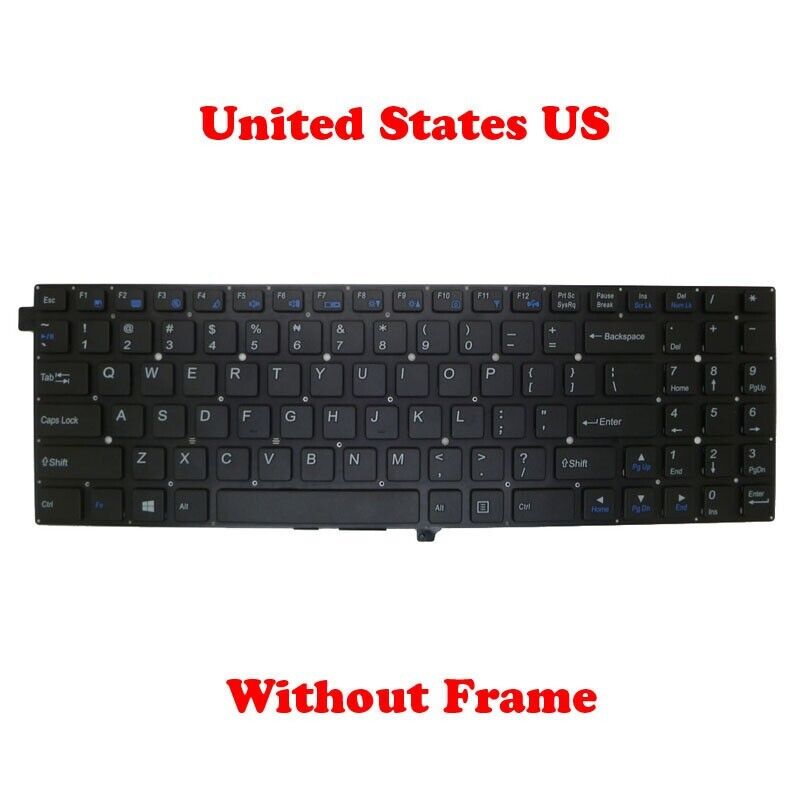 Keyboard For CLEVO W550EU W550EU1 MP-12C93US-4303W 6-80-W55S0-010-1 English US