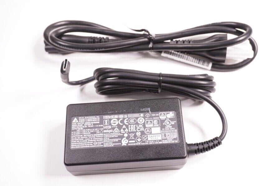 New Original Delta 65W 20V/15V/12V/9V/5V Cord/Charger Acer Spin SP513-55N Laptop