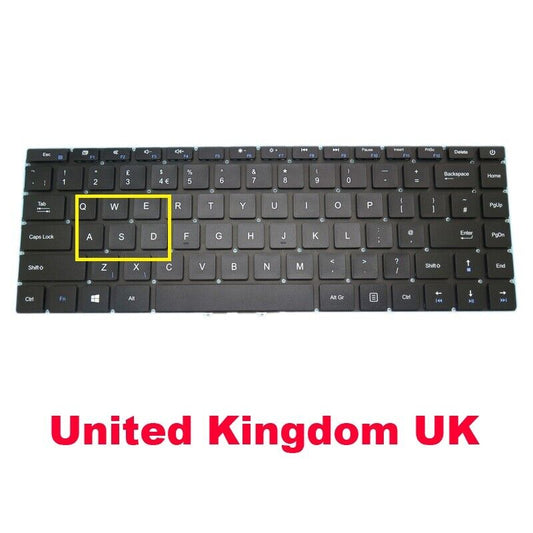 UK Keyboard For Gateway GWTN141-1 GWTN141-1BK/BL/PR GWTN141-5 5GR 5BK/BL/GR/PR