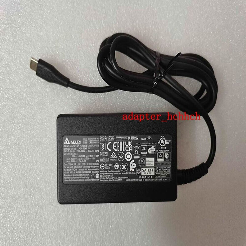 New Original MSI 65W AC/DC Adapter for Summit E14 EVO A12M-025 ADP-65KE B Laptop