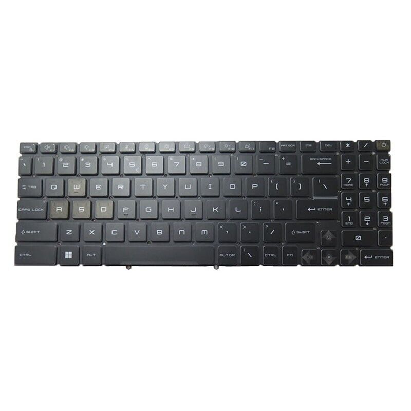 Multi-Color RGB Backlight US Keyboard For MSI Raider GE68 HX 13VG 13VF MS-15M2