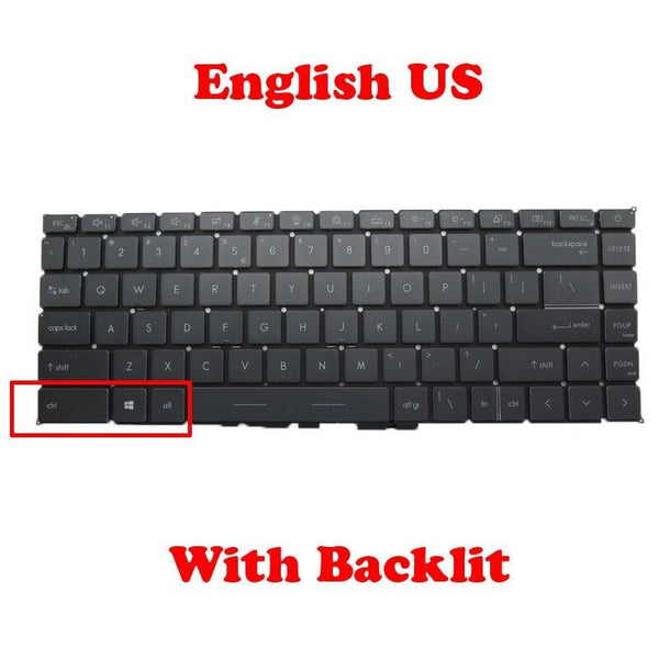 US Backlit Keyboard For MSI Modern 15 11th A11M A11ML A11MU A11SB English MS1552