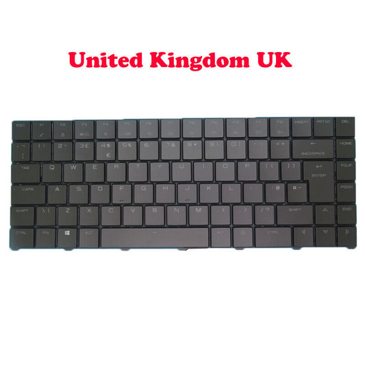 RGB Backlit Keyboard For Tongfang QC7 KC7 Colourful Backlit United Kingdom UK