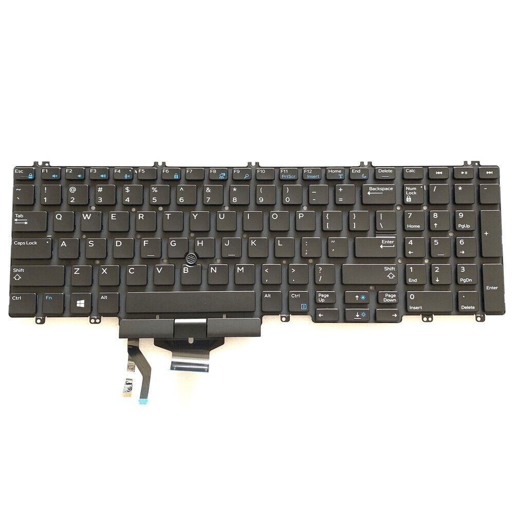 US Keyboard For DELL Precision 7530 7540 7730 7740 00NMVF Pointing Non-Backlit