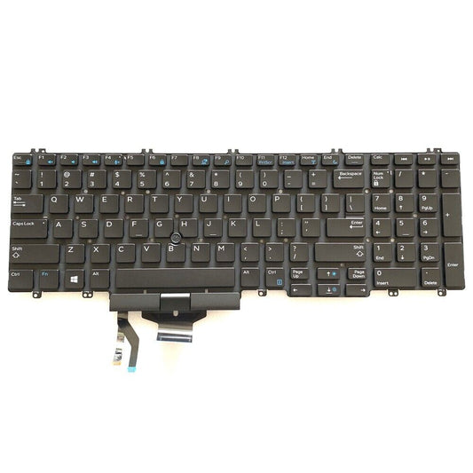 US Keyboard For DELL Precision 7530 7540 7730 7740 00NMVF Pointing Non-Backlit