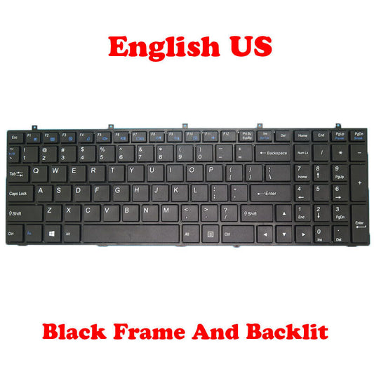 US Backlit Keyboard For Gigabyte P55G V5 P55W P55W R7 P55W V4 V5 V6 V7 English