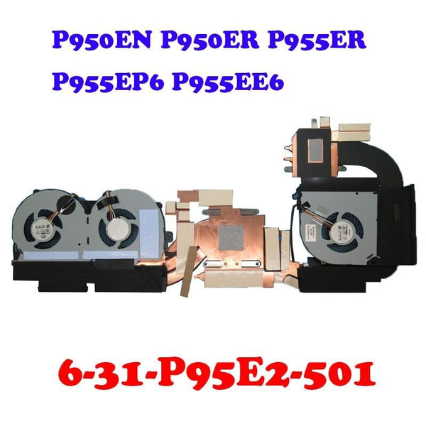 4PIN CPU GPU FAN&Heatsink For CLEVO P950EN P950ER P955ER P955EP6 P955EE6