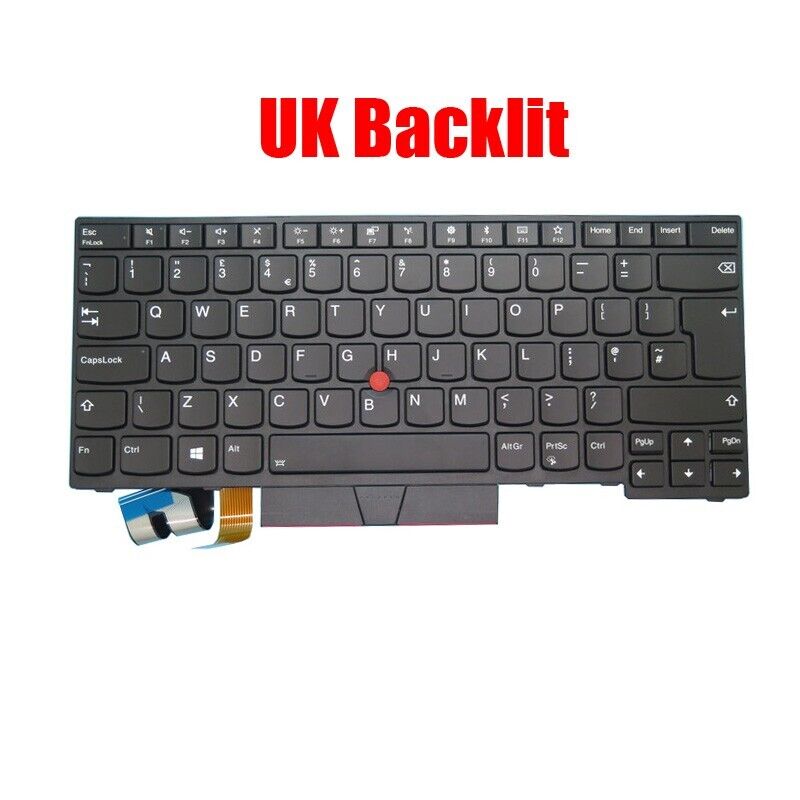 UK Keyboard For ThinkPad E480 E485 L480 L380 E490 E495 T490 01YP388 01YP308 New