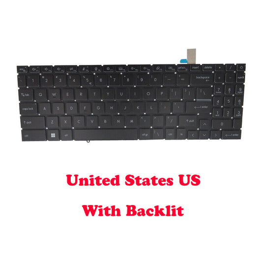 Monochrome Backlit Keyboard For MSI NSK-FG1ABN 1D S1N-3EUS2F3-D10 9Z.NK2BN.A1D