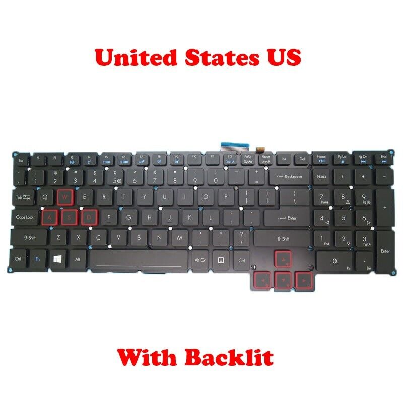 Backlit Keyboard For ACER Predator G9-591 G9-591G G9-591R G9-592 G9-593 English