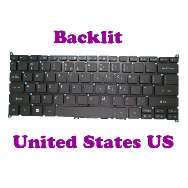 Backlit Keyboard For ACER Swift 3 SF314 SF514 SF314-51 V153402CS N16P5 English