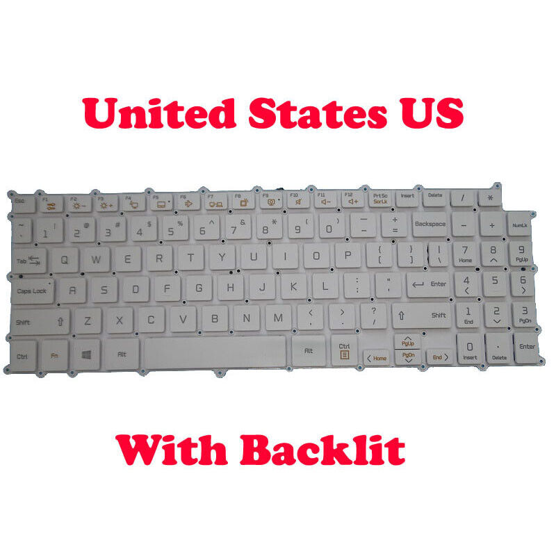 English Keyboard For LG 15Z90N 15Z90N-V 15Z90N-N 15Z90N-R 15Z90C 15Z95N Backlit