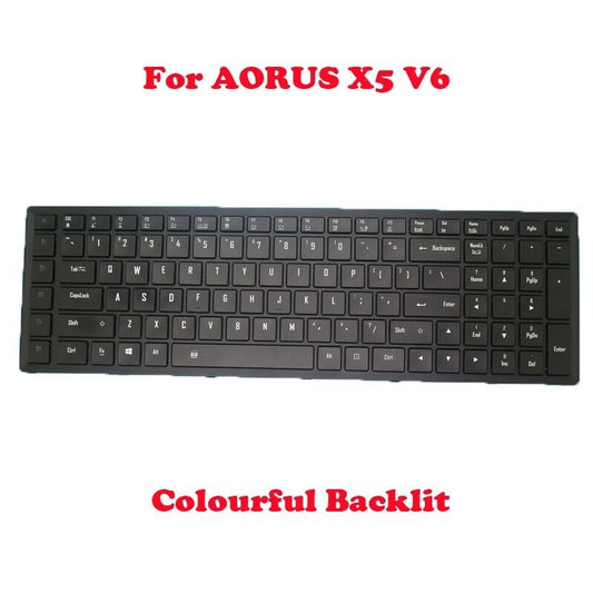 US Keyboard For Gigabyte For AORUS X5 V6 SKB1603-US VER:A02 2Z703-USX53-G33S
