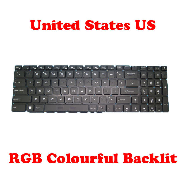 Per-Key RGB Backlight Keyboard For MSI Stealth 17M A12U A12UE MS-17R1 English