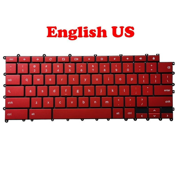 Laptop Keyboard For Samsung Chromebook XE930QCA 930QCA English US Red New