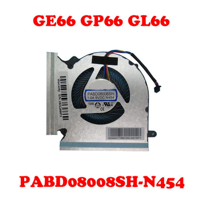GPU Fan For MSI GE66 GP66 GL66 PABD08008SH N454 E330401770MC200 PABD08008SH-N454