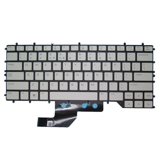 US Keyboard For Alienware M15 R2 R3 03CN77 3CN77 NSK-QGBBC 1D PK132KH1B01 White