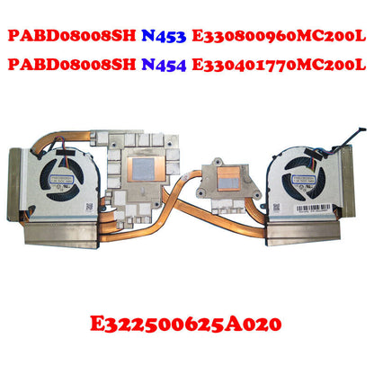 CPU GPU FAN&Heatsink For MSI GE66 GP66 GL66 PABD08008SH N453 N454 E322500625A020