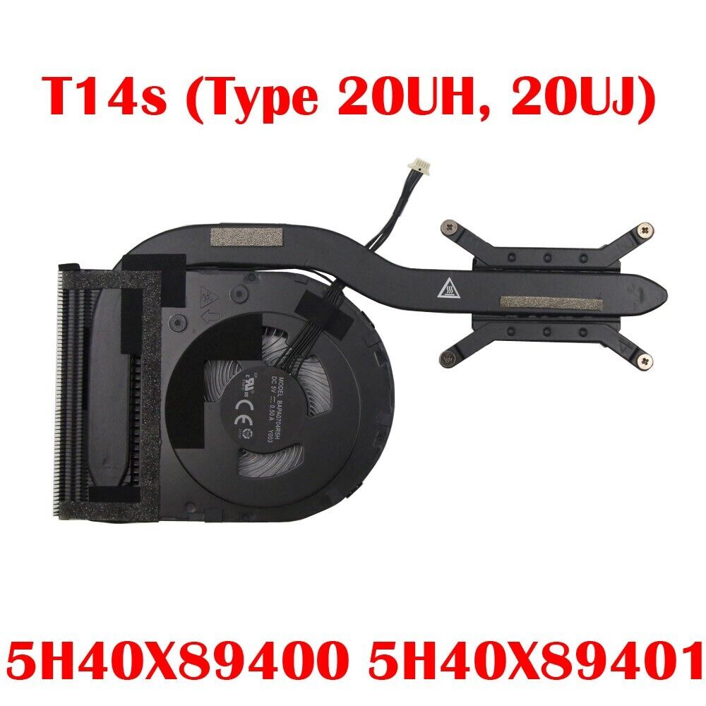 CPU FAN&Heatsink For ThinkPad T14s 20UH 20UJ 5H40X89400 5H40X89401 GT4A5 UMA New