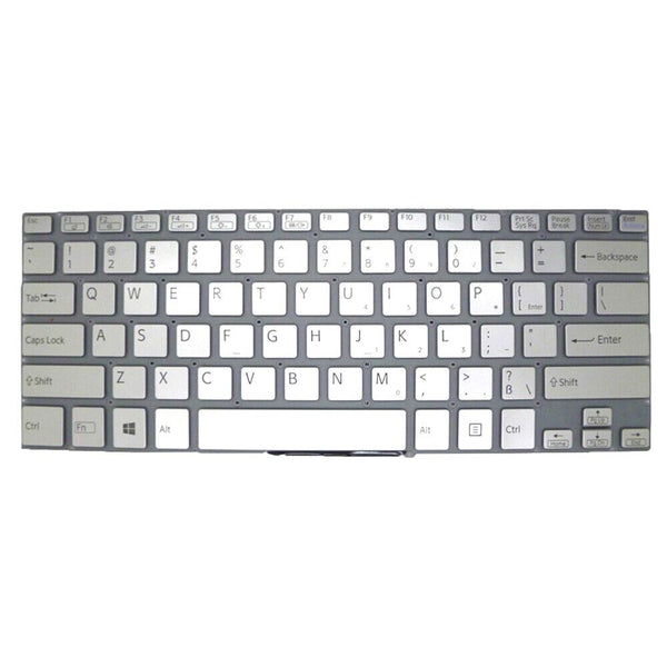 English US Laptop Keyboard For SONY VAIO SVF14A 149238521US V141206CS1US Silver
