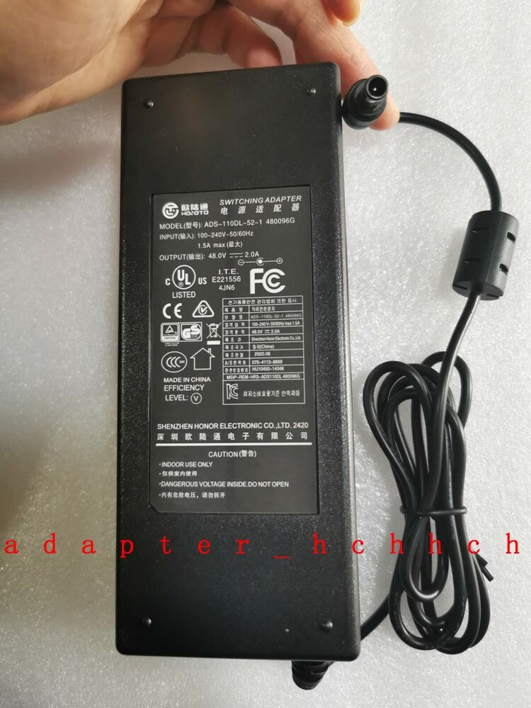 New Original Hoioto 48V 2A AC Adapter For FLIR Digimerge DNR218 Series 4K HD NVR