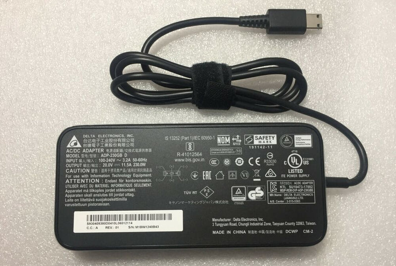 New Original MSI GE66 Raider 10UH-086FR ADP-230GB D Delta 230W 20V AC/DC Adapter