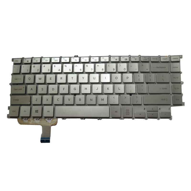Laptop Keyboard For Samsung NP900X5U 900X5U English US With Backlit Silver New