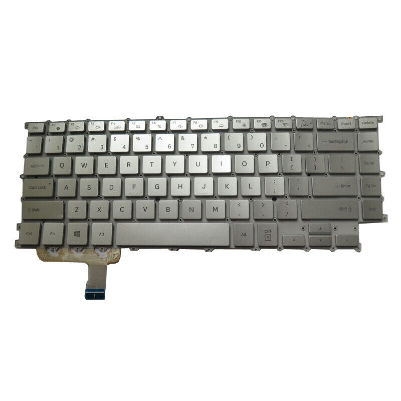 Laptop Keyboard For Samsung NP900X5U 900X5U English US With Backlit Silver New