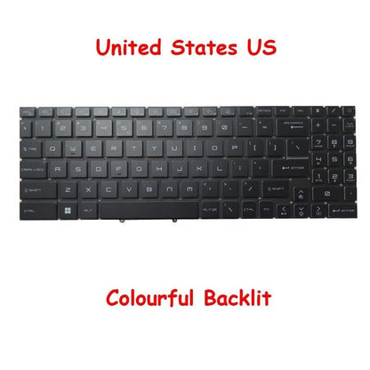 Backlit GL66 Keyboard For MSI Katana Pulse GL66-11U 11UCK 11UDK/UEK 11UGK/UGKV E