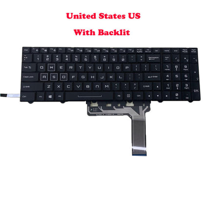 English OEM Backlit US Keyboard For CLEVO P870KM P870KM1-G P870TM P870TM-G P870