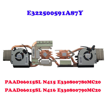 CPU GPU FAN&Heatsink For MSI PAAD06015SL N415 N416 E330800780MC20 E330800790MC20