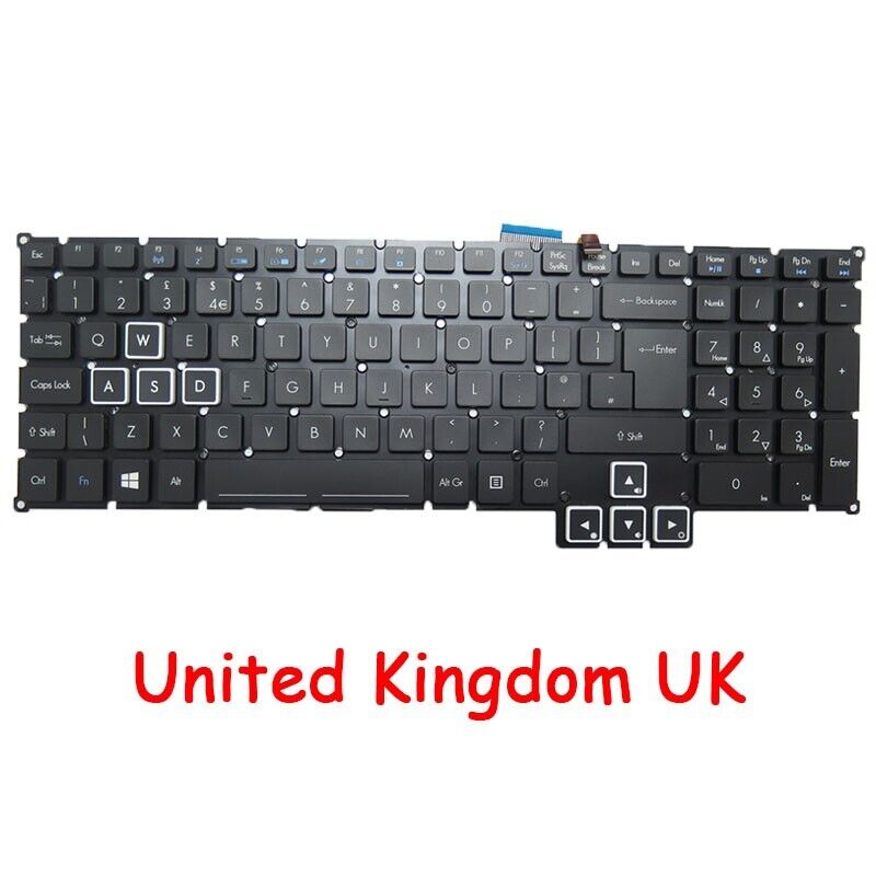 Backlit Keyboard For ACER G9-591 G9-592 G9-593 ACM15C86GB United Kingdom UK