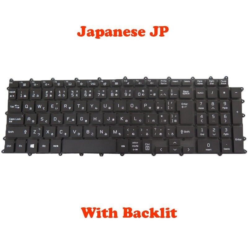 Backlit Keyboard For LG 17Z90P SG-B0340-2VA SN8002BU AEW74230414 Japanese Black