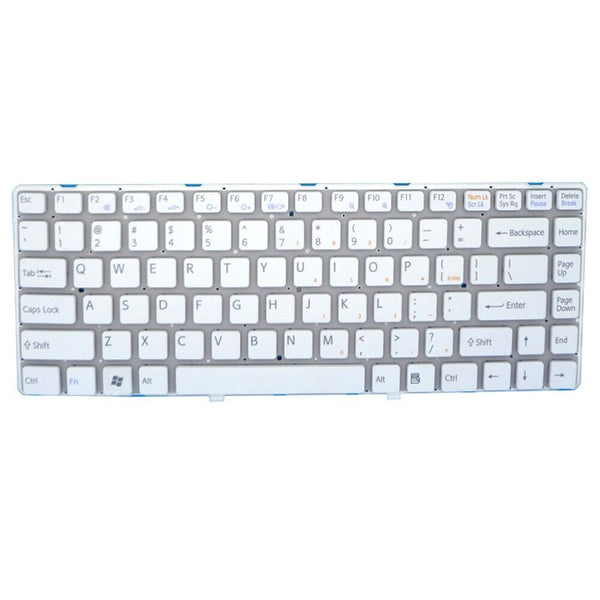English US Laptop Keyboard For SONY VPCEA VPC-EA 148792421 White Without Frame