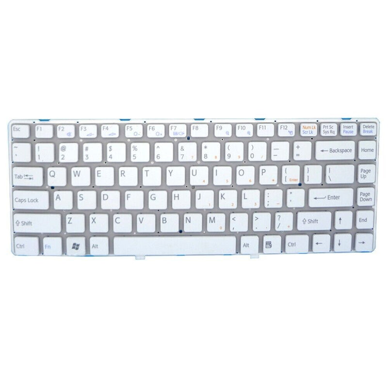 English US Laptop Keyboard For SONY VPCEA VPC-EA 148792421 White Without Frame