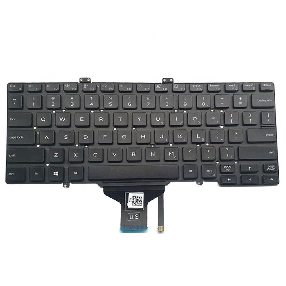 Backlit US Keyboard For DELL Latitude 7400 0RN86F RN86F PK132EE1B00 NSK-EWABC 01