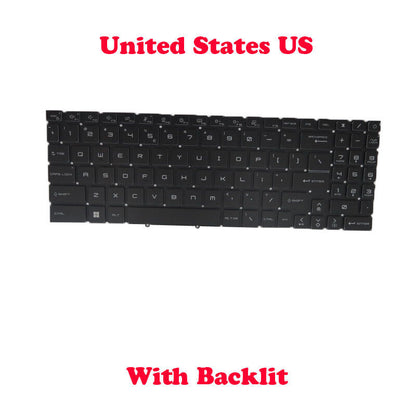 RGB Backlit US Keyboard For MSI GF76 12UCOK 12UDOK 12UCK 12UDK 12UEOK 12UGOK