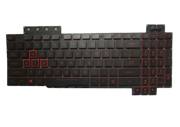 US Red Backlit Keyboard For ASUS FX80 FX80G FX80GE FX80GM FX80GD V170746ES1
