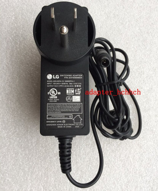 New Original LG 65W AC Adapter for LG 34WP65C-B ADS-65FAI-19 19065EPCU-1 Monitor