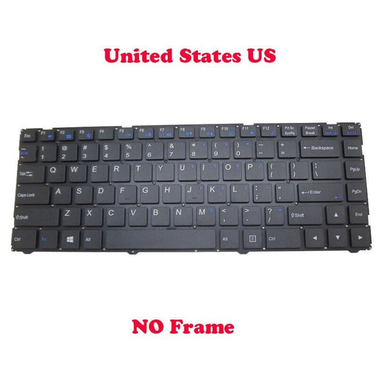 US Keyboard For CLEVO W330AU W331AU CVM14C23US-4301 6-80-W33A0-010-1 W330SU2
