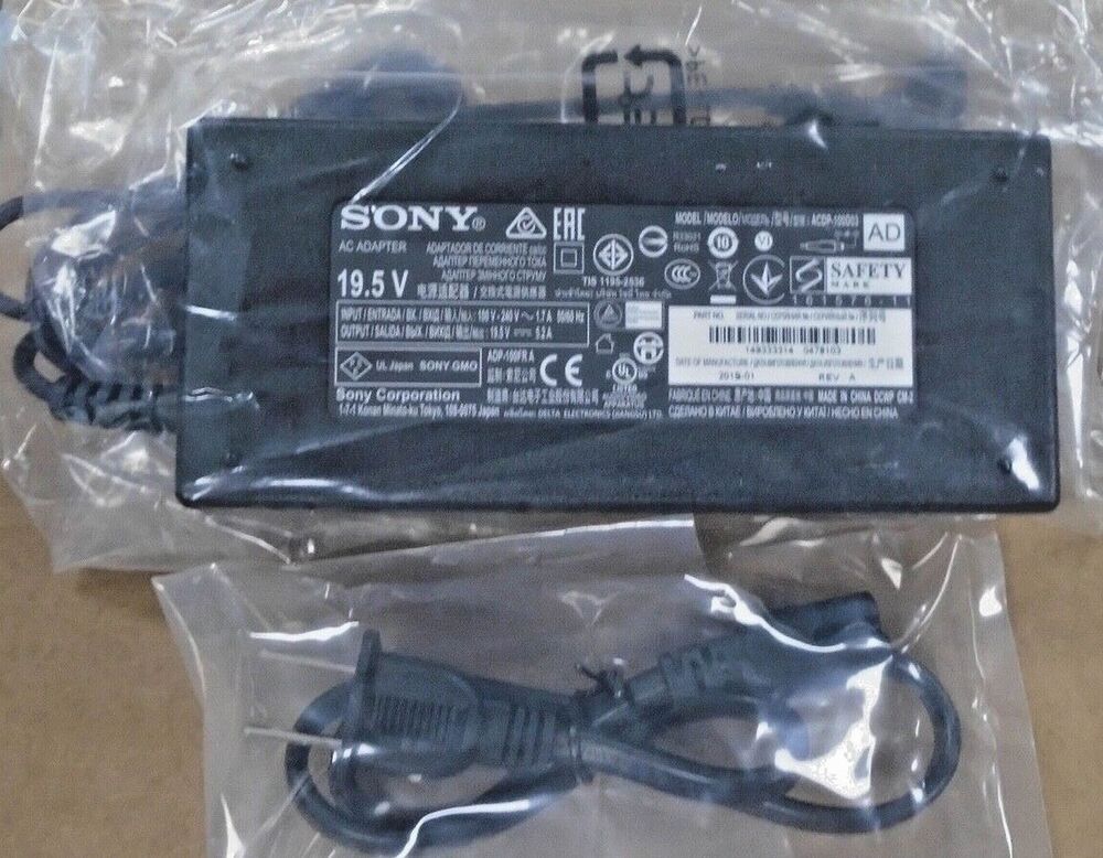 New Original OEM Sony KD-43X7055,KD-43X7056 TV ACDP-100D03 19.5V 5.2A AC Adapter