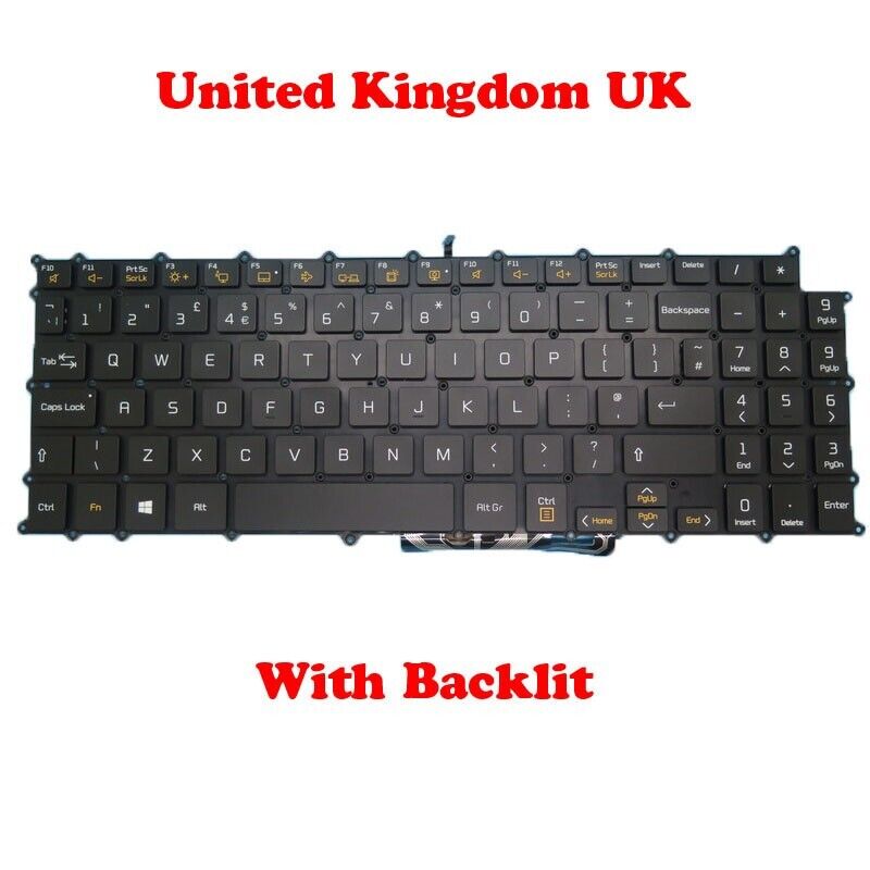 Backlit UK Keyboard For LG 15Z980 15ZD980 LG15Z98 15Z980-G 15ZD980-T 15ZD980-M