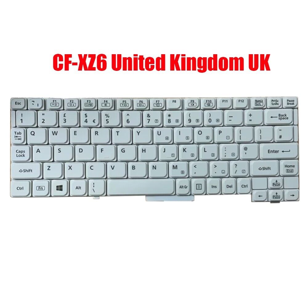 UK Keyboard For Panasonic Let's note CF-XZ6 HMB8360CPA10 01A United Kingdom